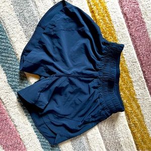 Lululemon Women’s Running Shorts (Hotty Hot), Navy Blue, Size 2